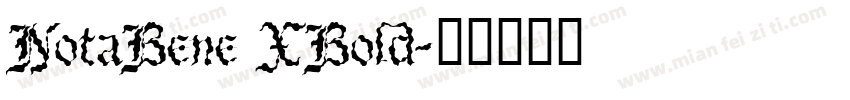 NotaBene XBold字体转换